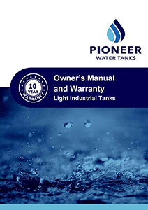 Light Industrial Tank Owners Manual + 10 Year Warranty - Specialised Tank Services Ballarat