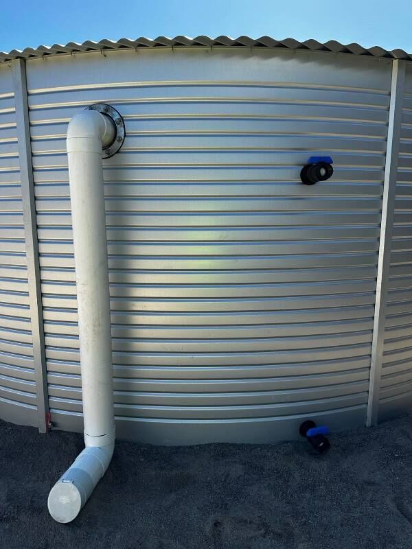 150mm Bellmouth Overflow External View - Specialised Tank Services Ballarat