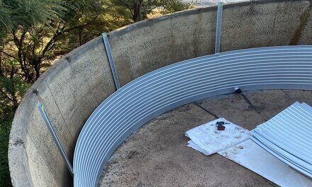 Pioneer Water Tank Installation Inside Of Concrete Tank